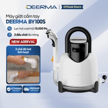 Máy giặt cầm tay Deerma BY100S làm sạch thảm, sofa vải, rèm với lực hút 13.000 Pa – Bảo hành 12 tháng