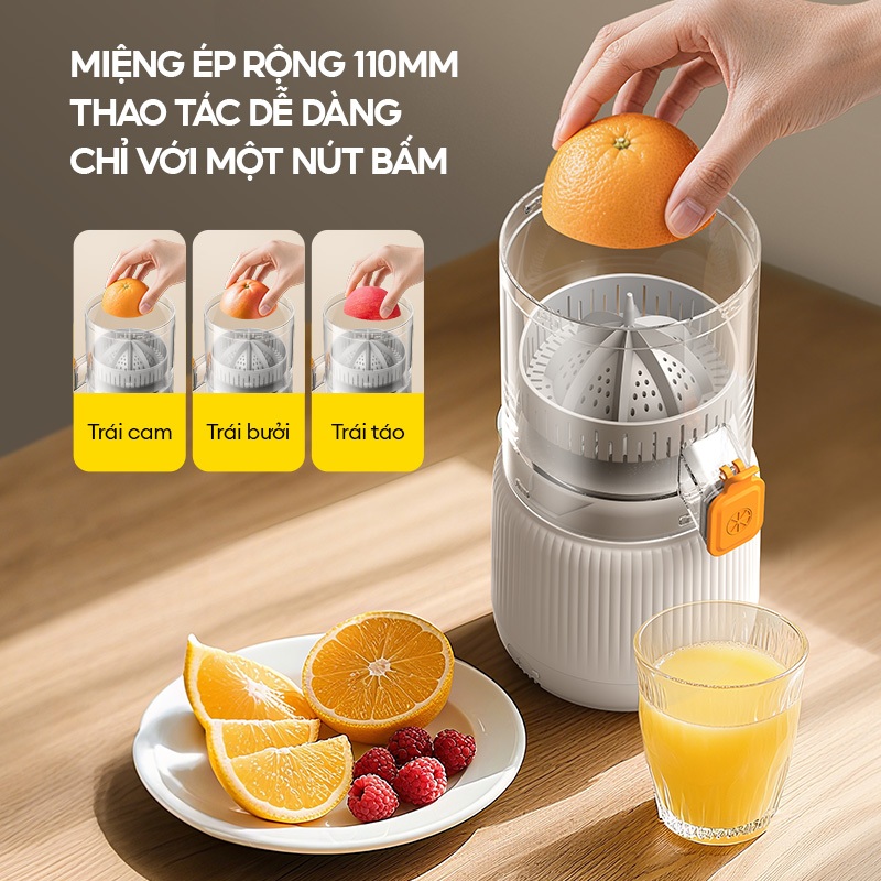 Máy ép cam không dây Deerma LC01 sạc USB, nhỏ gọn dễ dàng mang theo - Bảo hành 12 tháng - Ảnh 3